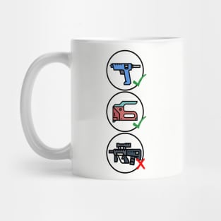 One Of These Guns Is Not Like The Others Mug